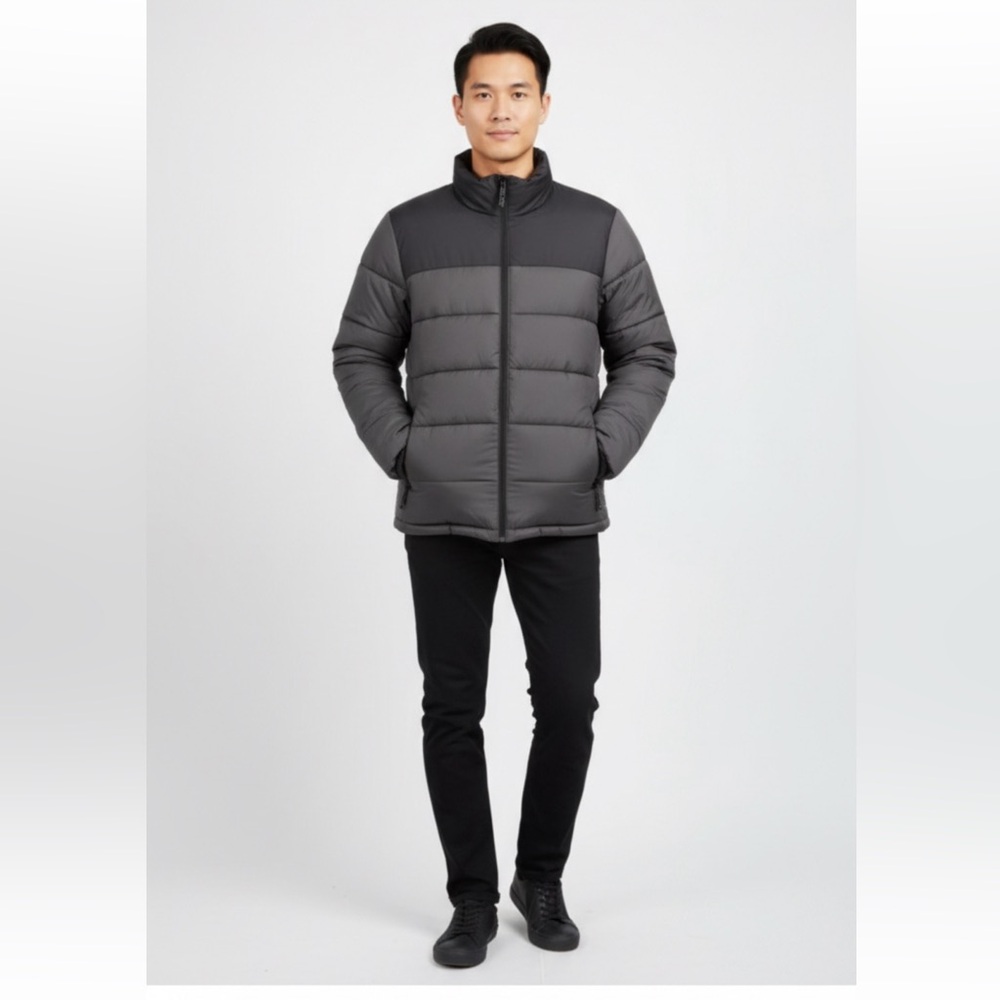 Champion‎ Men's Charcoal Puffer Jacket, Excellent condition.